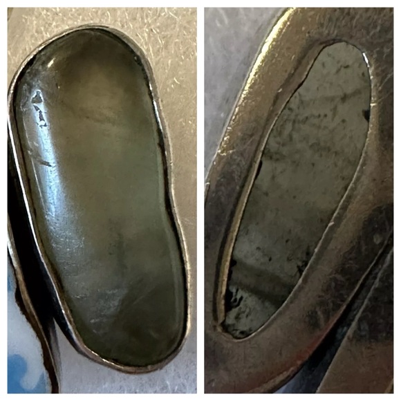 TEXAS SOUVENIR PLATE THEMED ARTISAN STERLING LINK W/TOPAZ ACCENTS BRACELET 8-9” - Picture 10 of 11